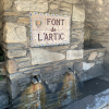 There are fountains (fonts) like this all over Andorra... this one marks the beginning of a hiking trail