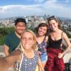 Montreal is named after Mount Royal, the little mountain in the middle of the city, and here's a picture taken with friends at the top! 