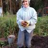 I had a very unique opportunity to help my host family harvest potatoes! My clothes may look funny, but having all the layers helped me keep warm.