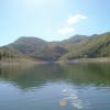 Man-made lake deep in the Italian countryside