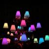 In one area of the city there were large sculptures that looked like chandeliers.