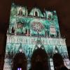 Beautiful images were projected on different buildings throughout the city.