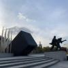 Gwangju is known for its history of democratization movements. This is the May 18 Memorial Park, which is devoted to the struggle for democracy.