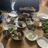 We tried tteokgalbi, which is basically a Korean hamburger.
