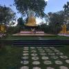 In this picture, we see a Vietnamese Buddha spreading his message to a group of followers.