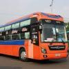 Busses in Vietnam are basically the same as busses in America. The primary difference is how many people ride at one time. Riders almost always exceed the number of seats available and people are frequently forced to sit on the ground. 