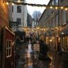 A cute Tübingen alley showing one of my favorite spots to go thrifting