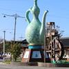 A huge porcelain jug statue.