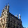 Town Center of Leuven, Belgium (in the Flanders region) on the day of the Leuven September Festival