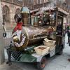 Roasted water chestnuts are very popular during Christmas Markets and were sold in these stalls that looked like trains!