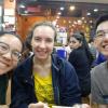 Me with V and B at a restaurant that serves clay pot rice