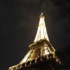 The Eiffel Tower by night is stunning. Every hour after dark, a massive display of twinkling lights runs up and down its wrought iron structure.