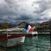 A boat on Lake Annecy