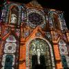The Eglise St Roch stained glass light show