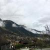 The view of the Alps from our lodge