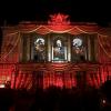 At the opera, the light show featured the Montpellier orchestra playing 