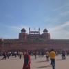 The Red Fort was built by the Mughal emperor in 1638 and is known for its red stone