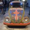 Talk about cool transportation! This vintage car decorated with beautiful and traditional-style Mexican art is located in the Museo de Arte Popular (Popular Art Museum).