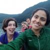 While we paddled through the lake, we sang a famous Nepali song called "Resham Firiri," and other people joined. Ekdam ramailo (very fun)!