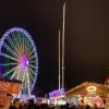 Park Christmas Festival Beautiful Ferris Wheel