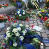 Wreaths laid on 13 February, 2019 at the memorial bench 