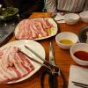 My two favorite types of meat at Korean BBQ are thick pork belly and thin brisket