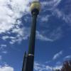 A one-bulb Ellensburg lamppost found on Water Street