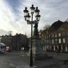 A five-bulb lamppost in Maastricht, Netherlands