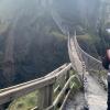 Here is the Carrick-a-Rede rope bridge that I crossed in County Antrim, Northern Ireland