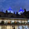Cuenca's new cathedral at night... so beautiful!