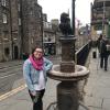 The ever-loyal Greyfriar Bobby dog still guarding his owner's grave