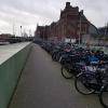 Thousands of bikes parked in one of the city's many stations