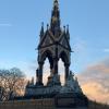 The Albert Memorial just north of the Royal Albert Hall in Kensington Gardens