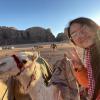 Me with "my" camel in Wadi Rum: both of us equally photogenic!