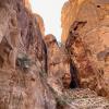 Petra is not as climbable as Wadi Rum, but Petra is much, much bigger