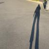 My shadow on a sunny day