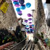 Creatividad en una calle de Jordan que gente hizo para turismo y amor a su lugar