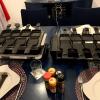 This is the stove that is used to make Raclette. On the individual pans, you put a slice of cheese and any topping you may want. You put it in on the stove to melt and it is ready to eat! I really enjoyed getting to customize my dinner!