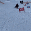 Just kidding! We did not know how to ski or snowboard, but we still had fun with sleds, even though we took a few falls!