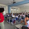 For the past two weeks we have been teaching health education classes to high school students