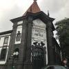 An old bank in the center of Funchal, the largest city in Madeira