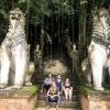 My friends and I climbed the stairs to Pad Laad Temple