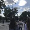To enter the Kremlin, you walk through an adjacent public park