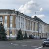 This is Russia's equivalent to the White House. President Putin lives here around half of the time; you'll know that he's home if the flag is flying