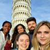 With our Italian hosts, whom we thanked for showing us around Pisa: what a fun day!