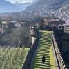 Castle of Bellinzona, (bell-in-zone-ah), Switzerland, built in the 1st century, BC