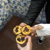 "Pastel de nata" are Portuguese deserts, and they are delicious!