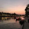 On our last night in Hoi An, I captured this magical moment of the sunset behind some boats stationed on this canal