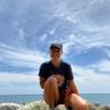 A quick photo with the ocean