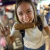 I had to try the roasted corn at a night market in Taipei!